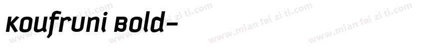 KoufrUni Bold字体转换